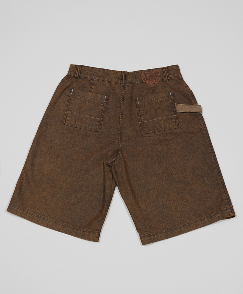 COLOR DYEING WILD SHORTS_WOMEN [BROWN]